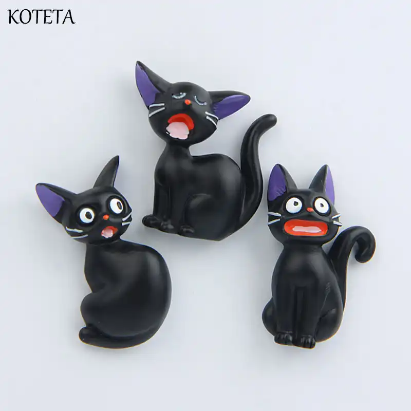 Koteta アニメ黒猫ジジモデル樹脂アクションフィギュア 3d 冷蔵庫マグネットインテリア家庭用宮崎駿の漫画子供おもちゃ Action Figures Aliexpress