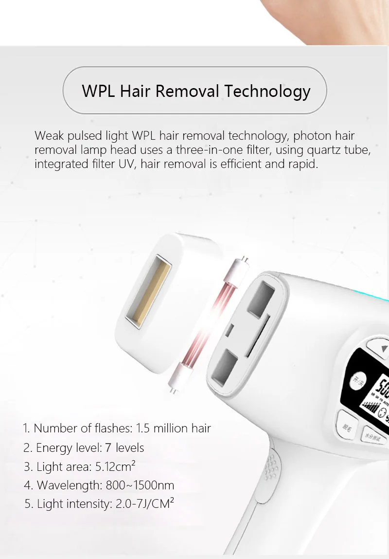 IPL постоянное удаление волос Лазерная эпиляция лазер эпилятор лазерный эпилятор для женщин мужчин лица подмышки бикини борода ноги