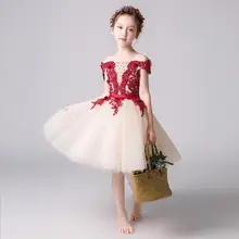 Новинка; летнее платье принцессы для девочек; Пышное Платье-пачка с цветочным рисунком без бретелек; вечерние платья для девочек на свадьбу; торжественное платье для первого причастия