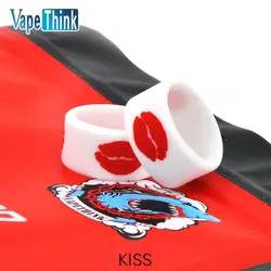 5 шт./лот Vapethink в форме губ с надписью Kiss мягкий резиновый силиконовый гель кольцевая лента вапорайзера для электронной сигареты аксессуар