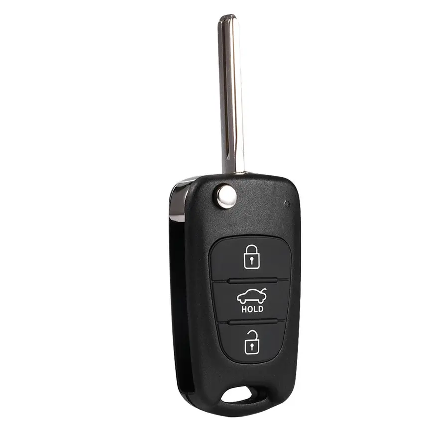 

Auto Car Replace Flip Key Shell Blade Cover Fit For KIA Rondo For Sportage Soul Rio Remote Case Black Color 3 Buttons Folding