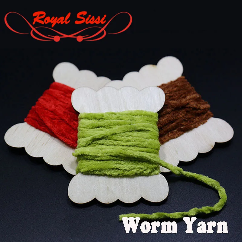 

Royal Sissi 10 optional Colors 2cards set fly tying Rayon Chenille yarn woolly bugger fluffy fly tying yarn nymph body materials