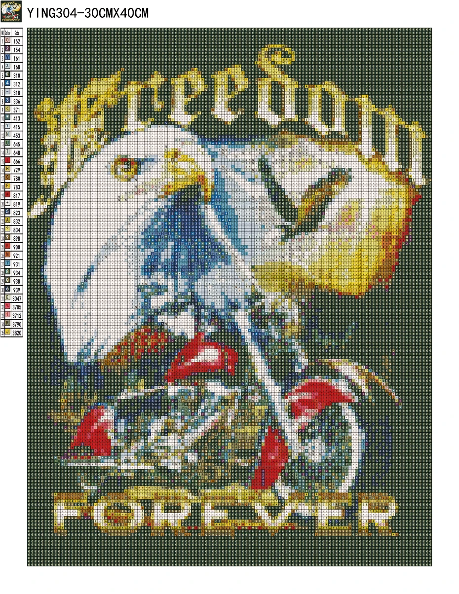 Ouyijia Eagle Moto 5d Diy Cartoon Animal Diamond Painting Embroidery Picture Of Rhinestone Diamond Mosaic Cross Stitch - 