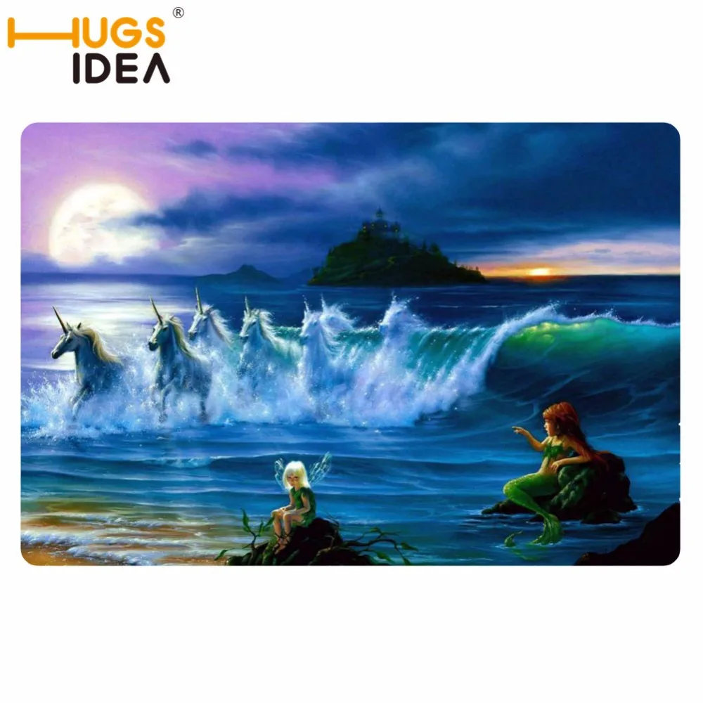 

HUGSIDEA Unicorn Designer Carpet Area Rug For Bedroom Livingroom Carpet Kitchen Baths Mat Door Mat Anti-Slip Home Decoration