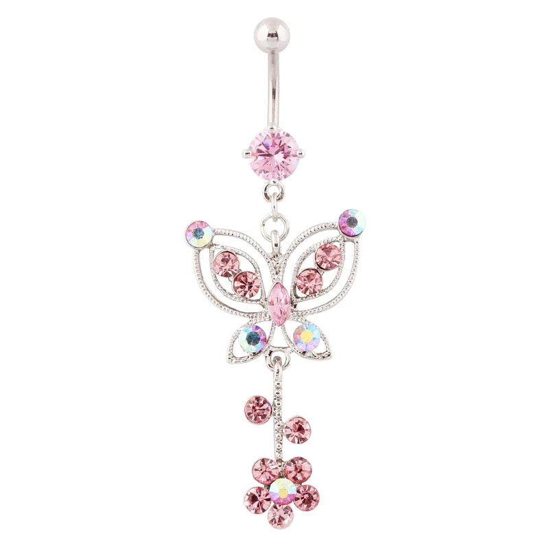 Buy Body jewelry Butterfly belly button rings fashion