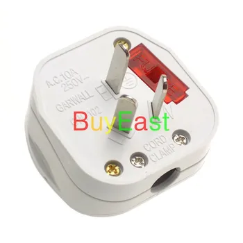 

10 X Australian, New Zealand 3-Pin DIY Rewireable Plug 250V 10A w/ Main Power Switch LED Indicator with 10A fuse