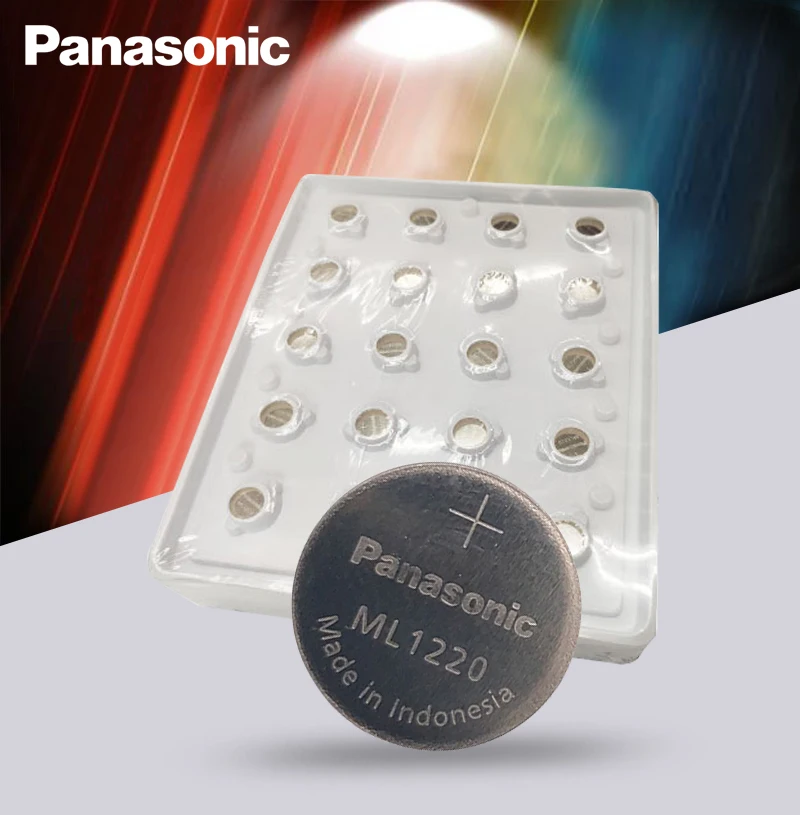 

10PCS/Lot Original Panasonic ML1220 3V ML 1220 Rechargeable CMOS RTC BIOS Back Up Cell Button Coin Battery Batteries