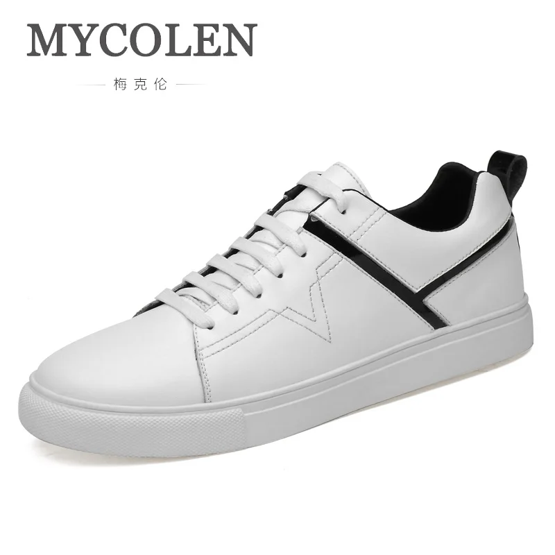 

MYCOLEN Autumn Men Casual Shoes Black Popular Handmade Luxury Designer White Sneakers Summer Hot Sale Chaussures Homme