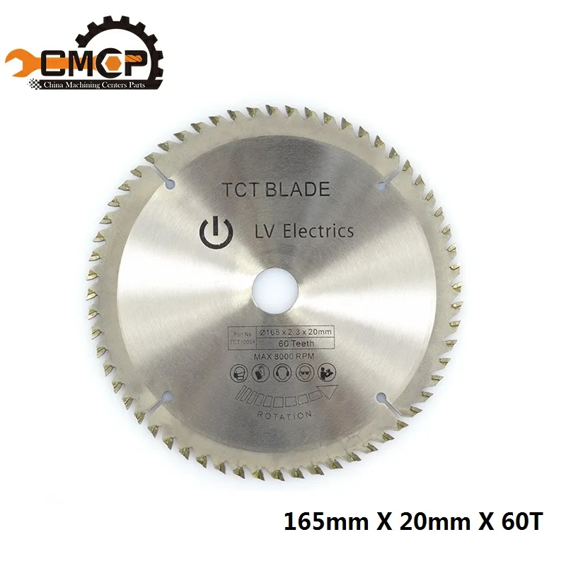 

165mm 60T TCT Carbide Wood Saw Blades for Multi-function Circular Saw Blade Power Tools
