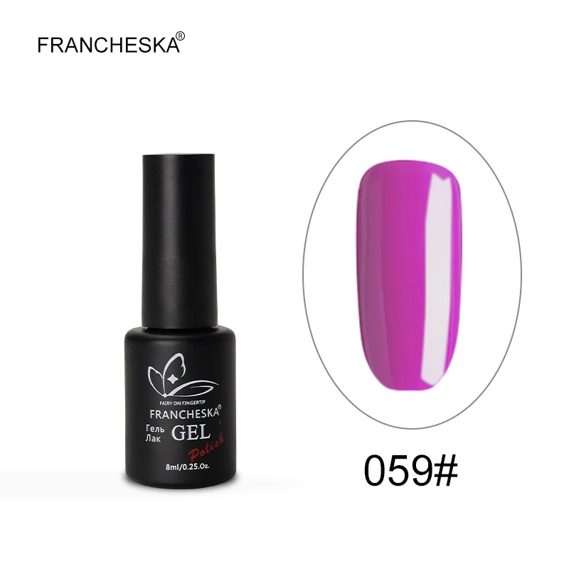 Francheska Гель-лак для ногтей УФ-гель nagels spulletjes gellak Гель-лак nagellak unhas de лак набор цветов nagels nai lart oje - Цвет: gel polish 59