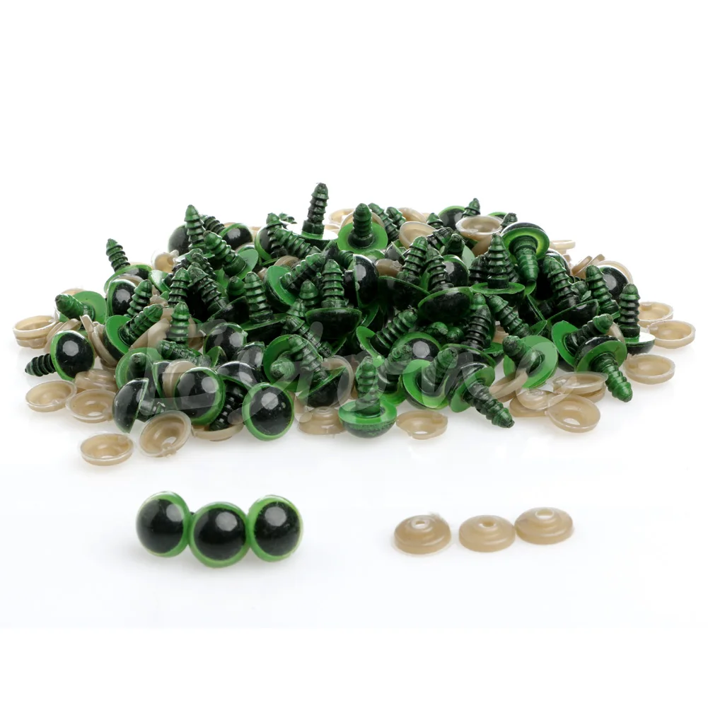 

100Pcs/Set 12mm Plastic Safety Eyes For Teddy Bear Doll Animal Puppet Craft