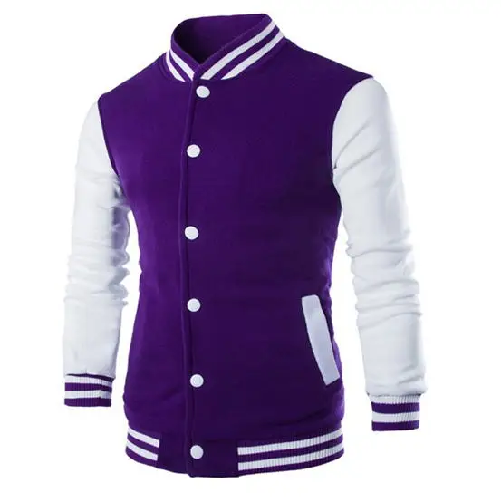 2020 New Men/Boy Baseball Jacket Men Fashion Design Wine Red Mens Slim Fit College Varsity Jacket Men Brand Stylish Veste Homme