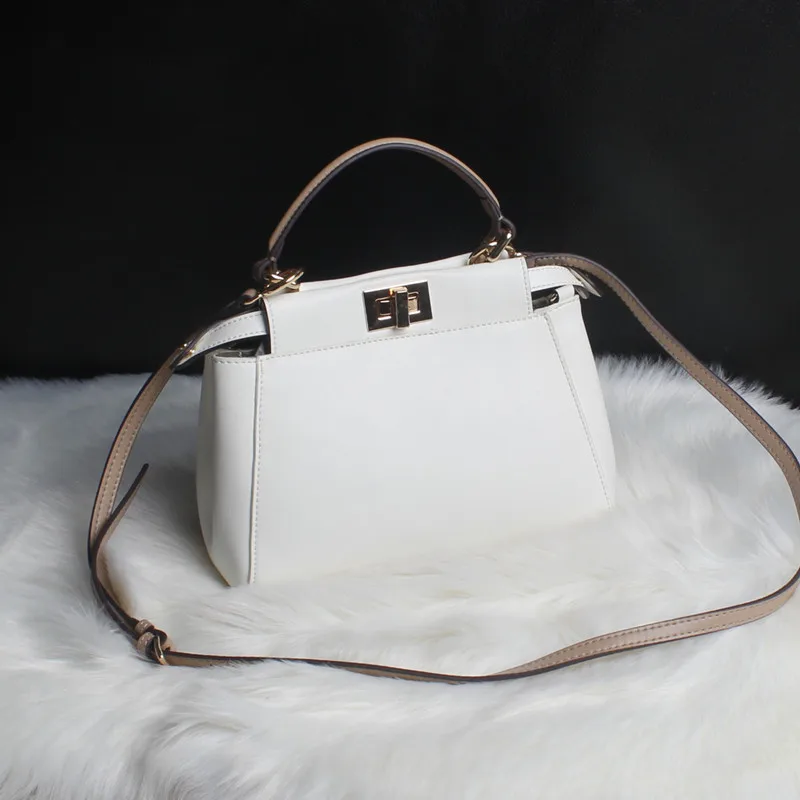 

Bags for Women 2019 Cowhide Coloured Kitten Bag Single Shoulder Oblique Straddle Hand Square Bag