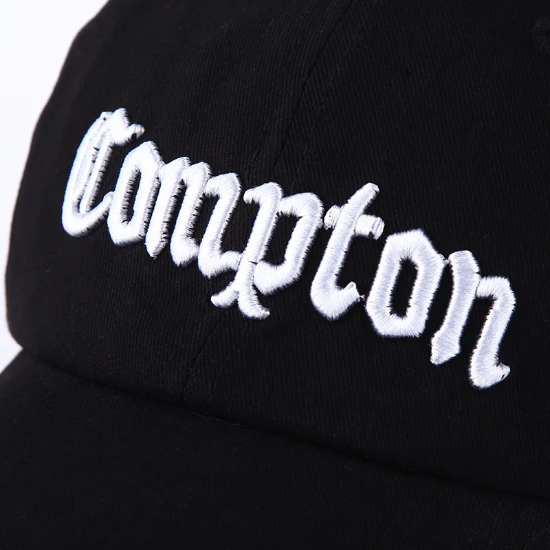 Бейсбольная кепка Compton бейсболка для мужчин и женщин хип-хоп шляпа черно-белая кепка