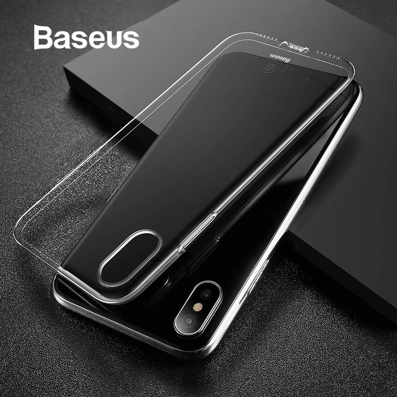 

Baseus Soft TPU Anti Knock Phone Case For iPhone X Ultra Thin Transparent Silicone Case For iPhone X Cases Phone Cover Shell