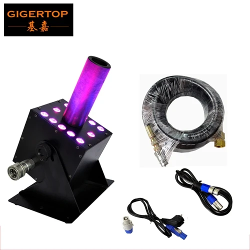 TIPTOP большой размер Led Co2 струйная машина 12x3 Вт RGB 3в1 Светодиодная лампа Sray высота 8-10 м газ вход/выход соединение DMX 7 каналов 250 Вт - Цвет: 1