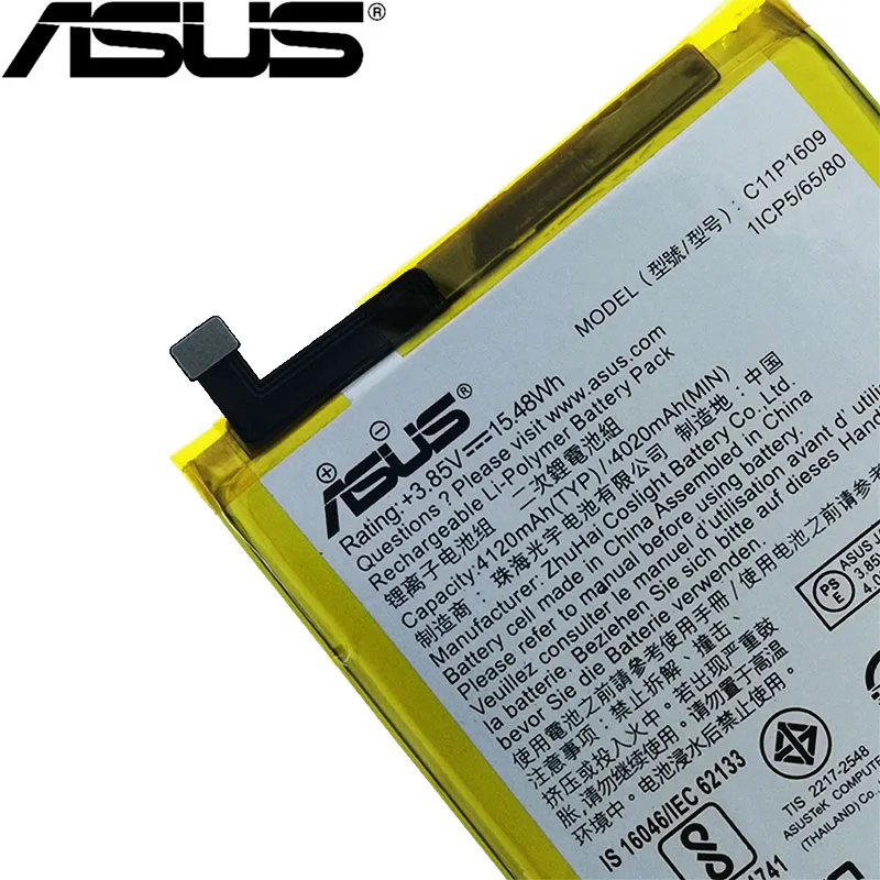 ASUS C11P1609 4100 мАч аккумулятор для ASUS Zenfone 3 max 5," ZC553KL X00DDA Zenfone 4 max 5,2" ZC520KL X00HD
