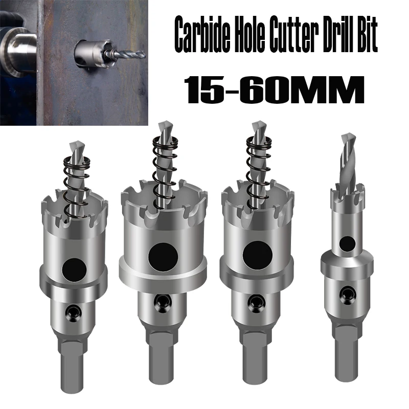 

Carbide Hole Cutter Drill Bit for Stainless Steel Alloy Hole Saw Set