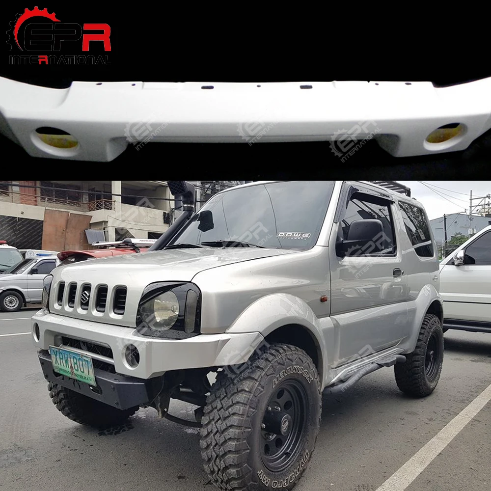 Автомобиль-Стайлинг для Suzuki Jimny JB23 JB33 JB43 JB53 APIO короткий тип FRP стекловолокно передний бампер крышка стекловолокно дрейф гоночный комплект