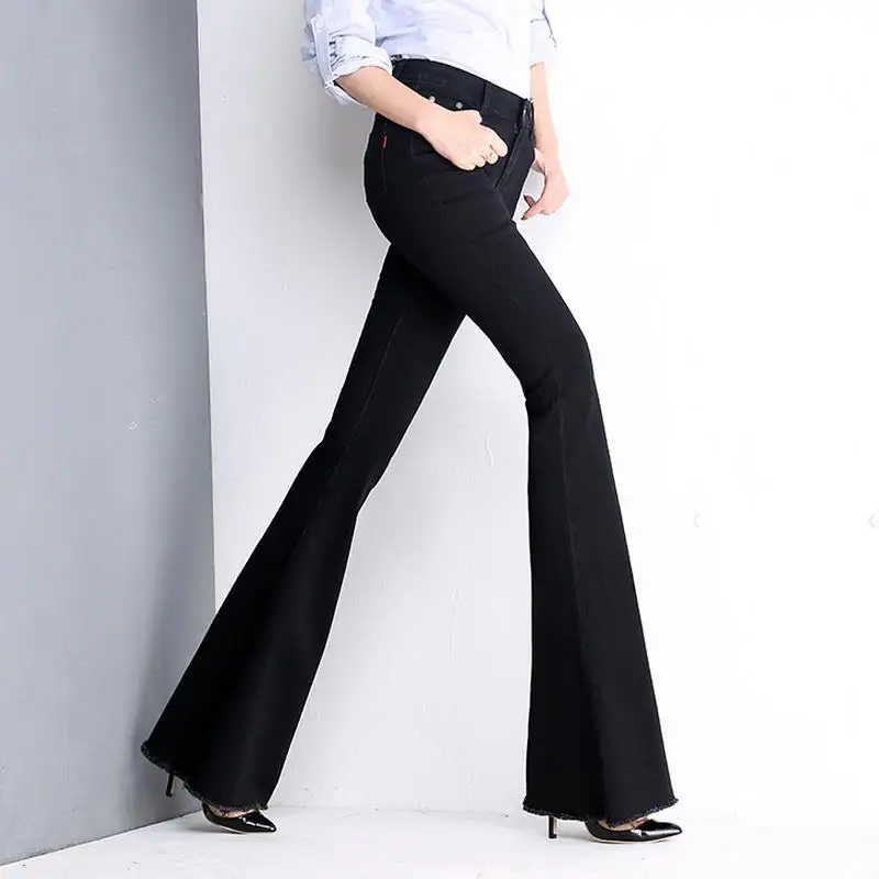 Plus Size 4XL Pants Women New Fashion OL Casual Flare Pant Trousers Pants Long Trousers Female