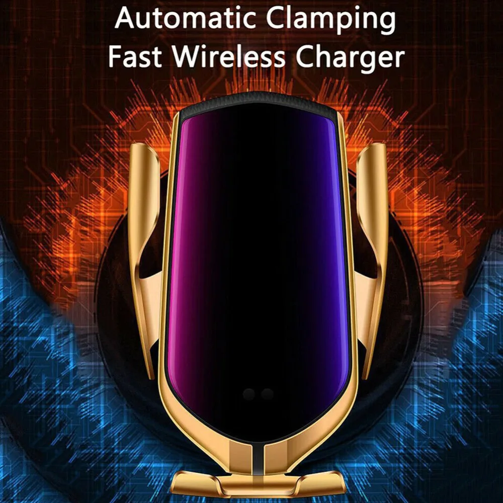 التلقائي الذكية لقط سيارة لاسلكية شاحن آيفون X XR XS 8 زائد غالاكسي S10 S9 S8 سريع تهمة الهواء تنفيس جبل حامل هاتف التلقائي الذكية لقط سيارة لاسلكية شاحن آيفون X XR XS 8 زائد غالاكسي S10 S9 S8 سريع تهمة الهواء تنفيس جبل حامل هاتف