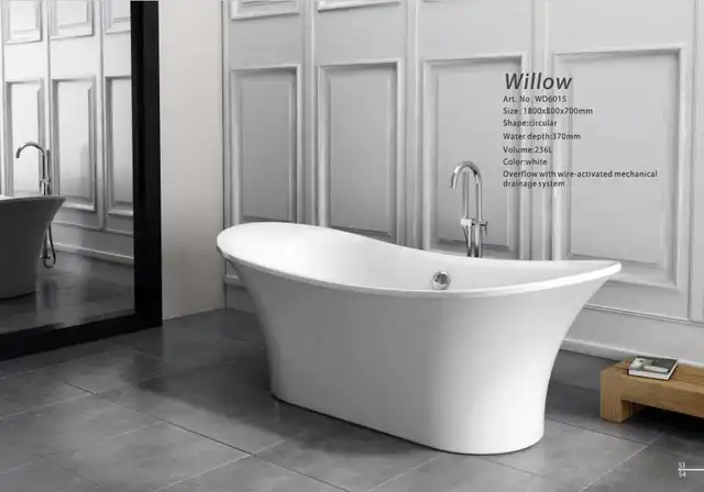 1700x800x590mm Cupc Approvazione Ellisse Acrilico Con Fibra Di