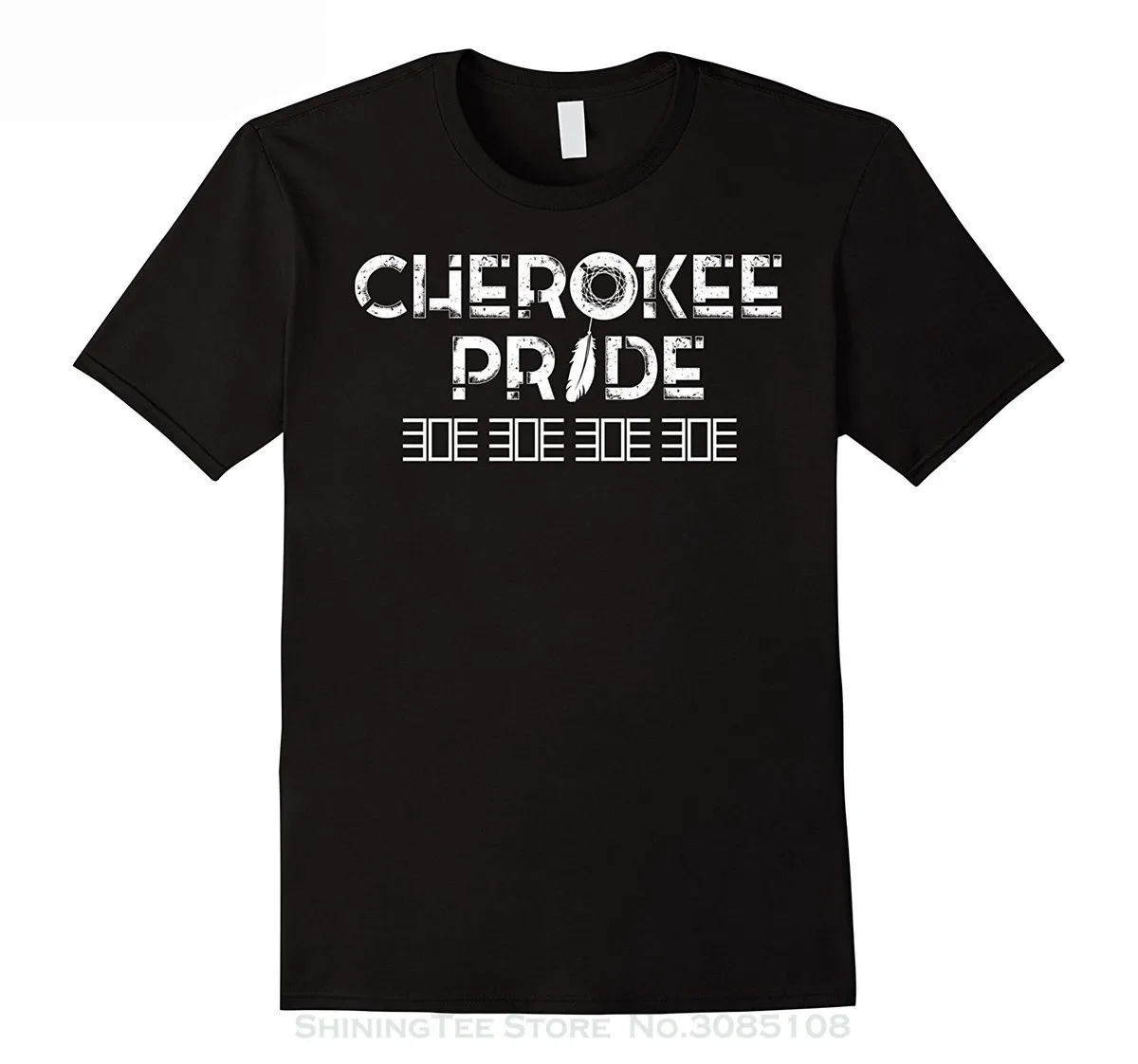 100% хлопковые футболки брендовая одежда футболки Cherokee Pride повседневная с круглым вырезом странные вещи дизайн футболка