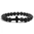 Natural Stone Cross Beaded Handmade Bracelets for Men & Women 12