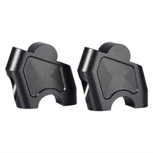 1 пара черный CNC алюминиевый сплав мотоциклетный Руль Riser зажим с 2 зажимами и винтами Подходит для Honda NC700X NC700S NC750X