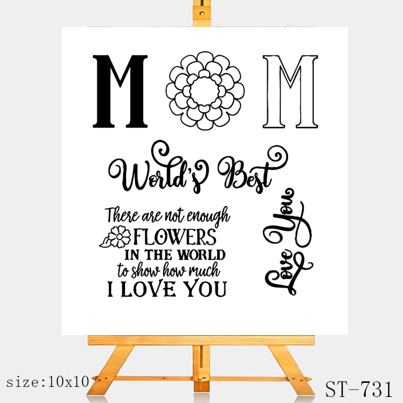 

ZhuoAng Flowers show how much I love you transparent seal / silicone seal DIY scrapbook album / card / seamless seal