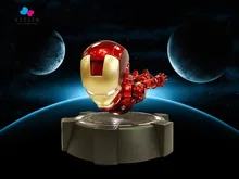 Kissen 15cm Iron Man Avengers Age of Ultron MK3 Magnetic Suspension LED Light Action Figure PVC Model Toys