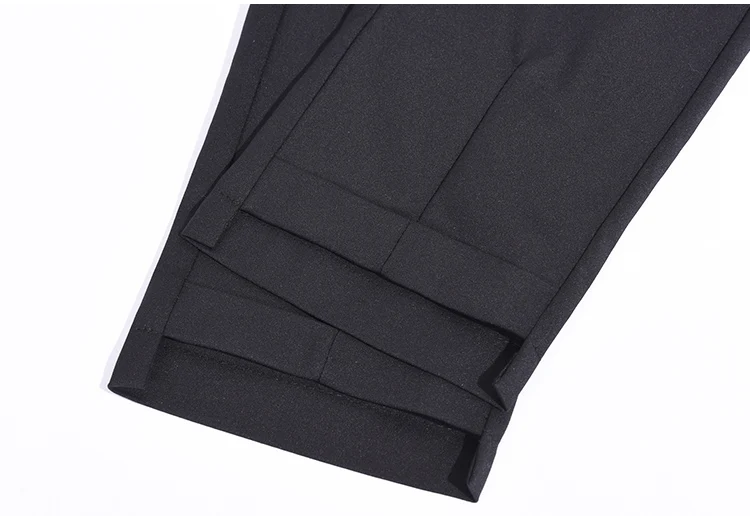 Летние брюки-карандаш 2019 облегающее до середины икры Для женщин брюки с поясом Капри зауженная, с высокой талией Фитнес Женские легинсы