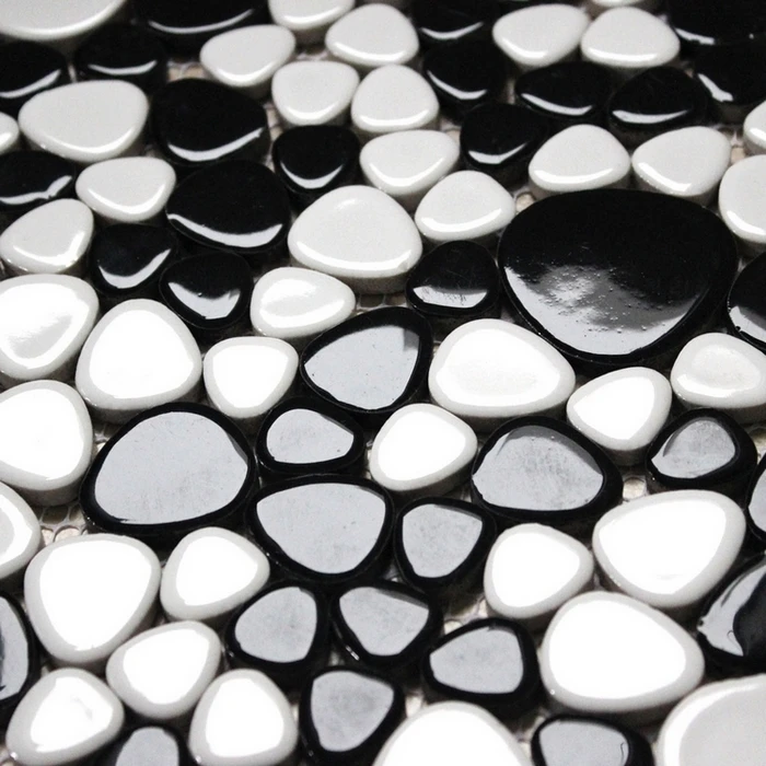 Compra Blanco y negro azulejo de la cocina online al por mayor de China