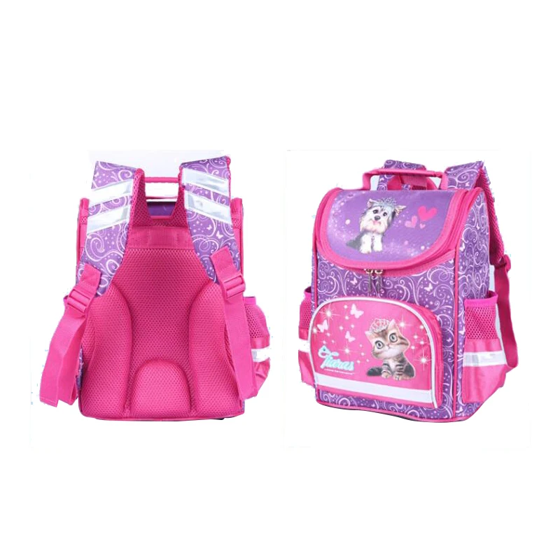 Новые детские рюкзаки для детского сада девочек и мальчиков школьные сумки мультфильм животный узор ортопедические ранцы детские сумки