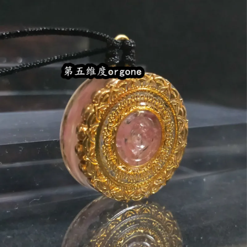 Orgone австрийский розовый кристалл правильный энергетический орган кулон
