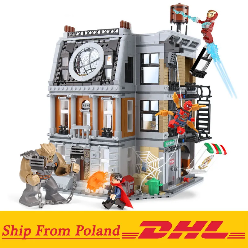 

Marvel Avengers Infinity War Sanctum Sanctorum Showdown Iron man Spidermans Building Block Toys Compatible with Legoings 76108