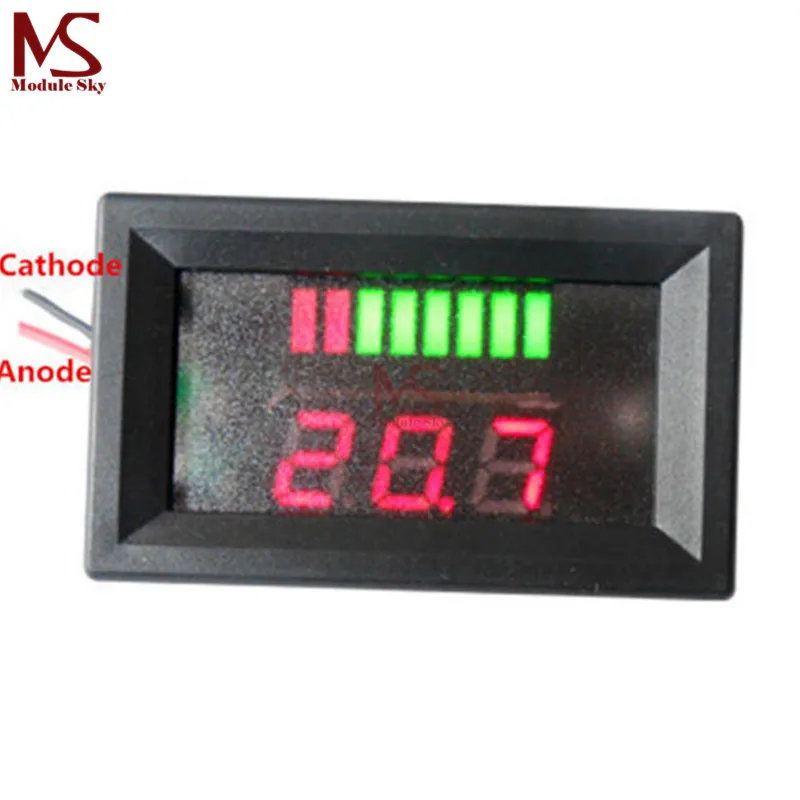 

12V Acid Lead Batteries LED Indicator Battery Capacity Digital Tester Voltmeter New Arrival High Quality