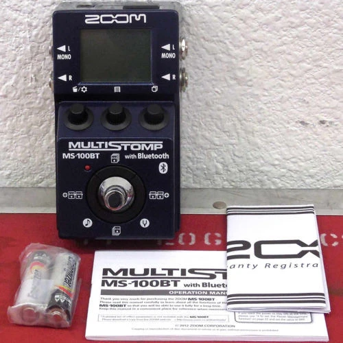 Zoom Ms-100bt Guitar Multistomp Pedal Ms100bt Bluetooth Stomp Box
