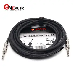 JOYO инструментальный кабель экранированный стерео в моно кабель 6,3 мм штекер 6,3 мм штекер 15ft черный
