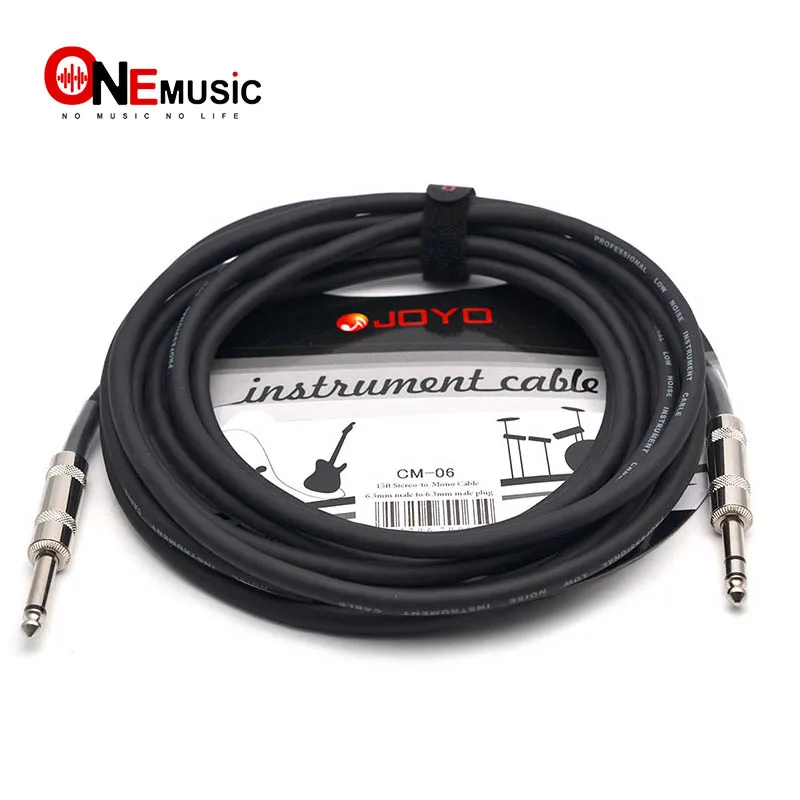 JOYO Instrument Cable Shielded Stereo to Mono Cable 6.3mm Male to 6.3mm