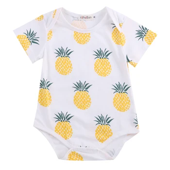 

Newborn Baby Boy Infant Cotton Short Sleeve Overalls Romper Jumpsuit Body Clothes Casual Outfits 0-24M