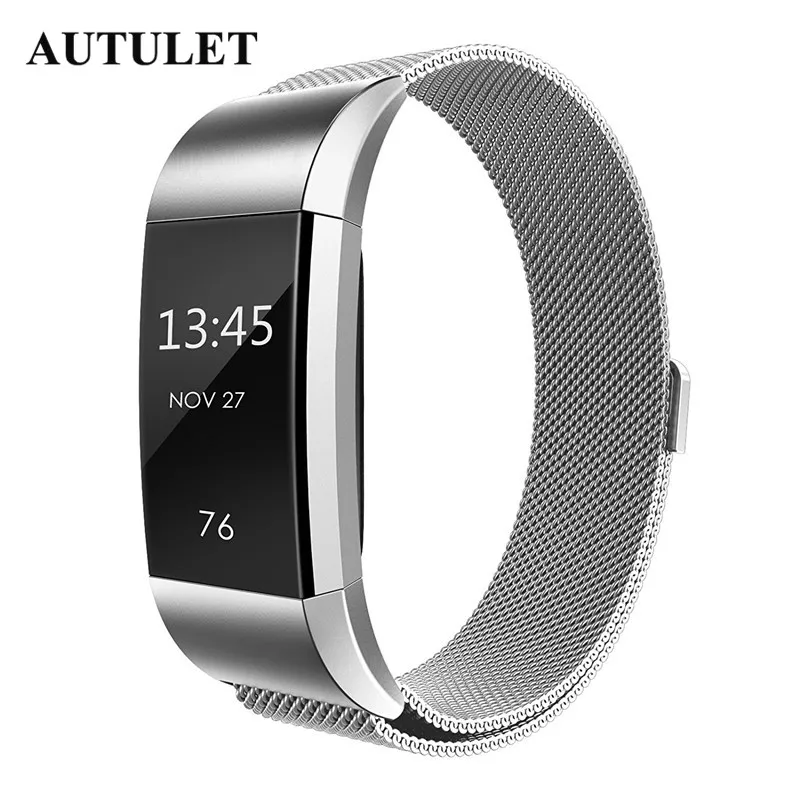 Смарт часы для Fitbit charge 2 Миланцы нержавеющая сталь браслет/блеск fitbit ремешки Цена
