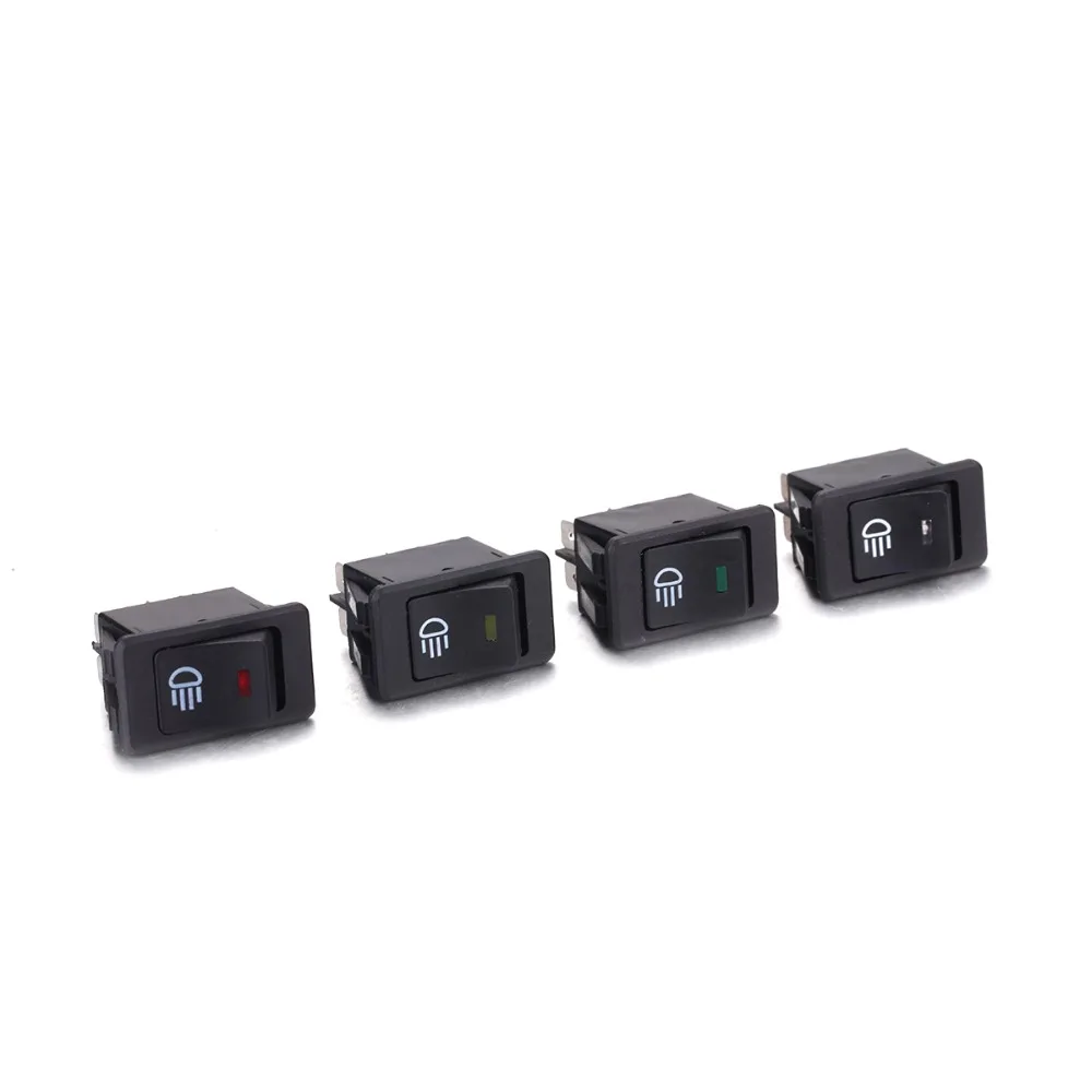 

Universal 1pcs 4 Colors for choice 35A 12V Fog Light Switch waterproof and flame Car Motorcycle Accessories