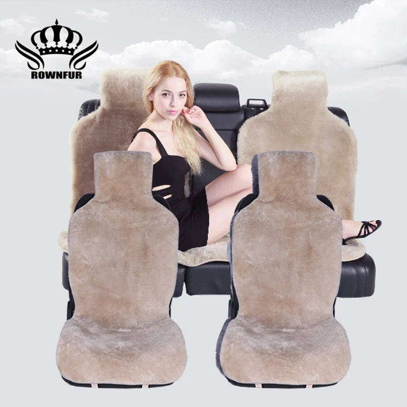 A universal size natural sheepskin fur capes on the car seat cover of Australian 100%  sheepskin Combo Kit for car priora  C078
