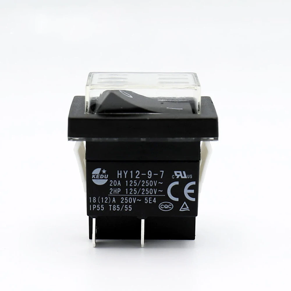 kedu pinos interruptor de balancim prova dwaterproof água em fora interruptores de botão de pressão para equipamento elétrico da máquina da ferramenta