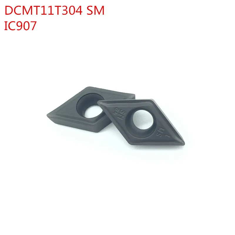

DCMT11T304 SM IC907 50PCS carbide inserts Internal latter cutter turning tool cnc machine cutting tools tungsten carbide