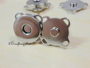 

Magnetic Snaps bag button purse Magnetic Snaps button 20pcs 10 mm nickel F24