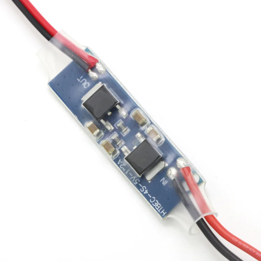BEC 5V 2A pour RC avec LED témoin, adapté aux batteries 2-4S LiPo
