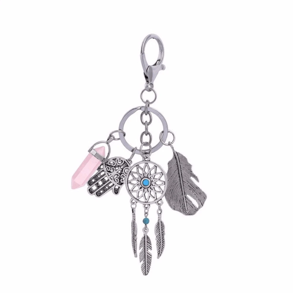 Feder Schlüsselring Quasten Dreamcatcher Charm Anhänger Schlüsselanhänger!,