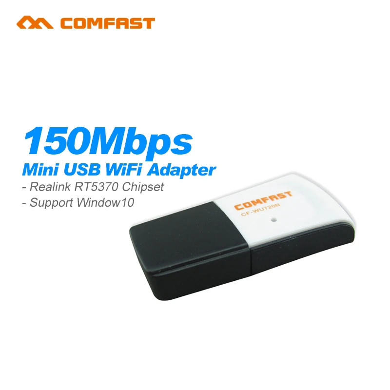 50 шт. comfast 150 м usb wi fi адаптер ralink rt 5370 dongle 802.11b/g/n антенна пк беспроводной сетевой